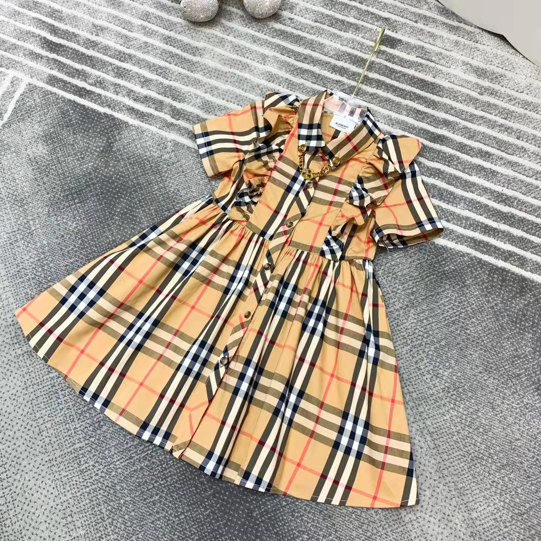 

flower girl dress for wed spring brown color baby girls plaid boutique fashion clothing set summer party dresses 100-160 cm sweater+skirt, Red;yellow
