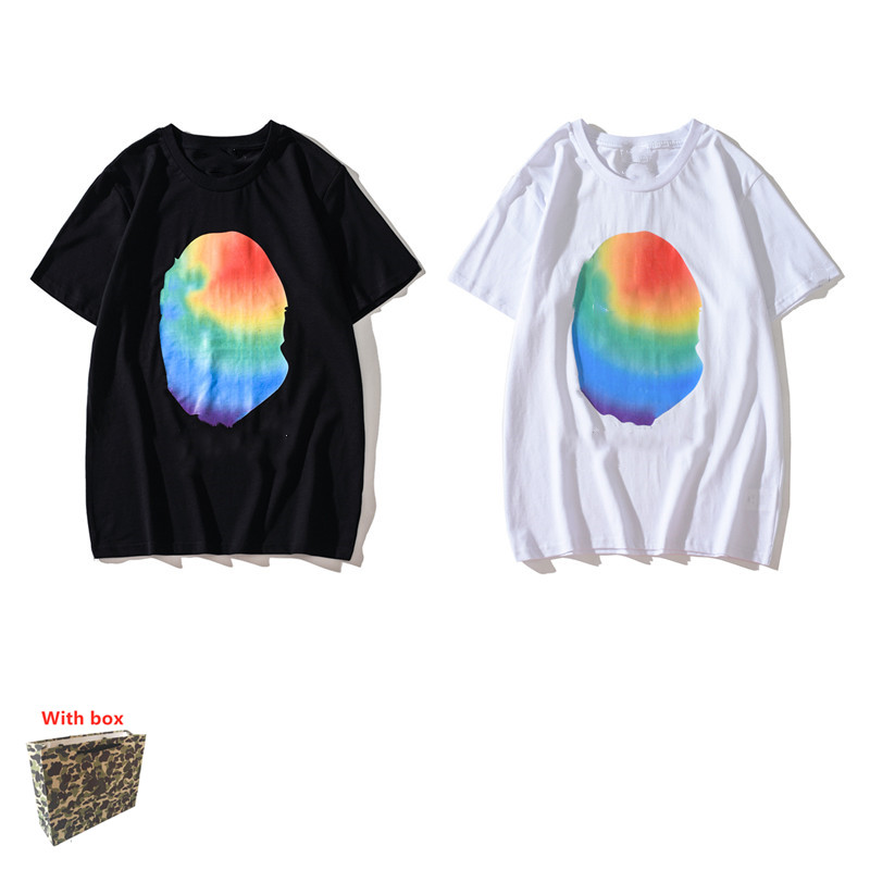 

Mens T shirt Hip Hop Fashion Letter Printing Mens tshirt Short Sleeve High Quality Mens and Womens T shirt Top Tees with box, White;black