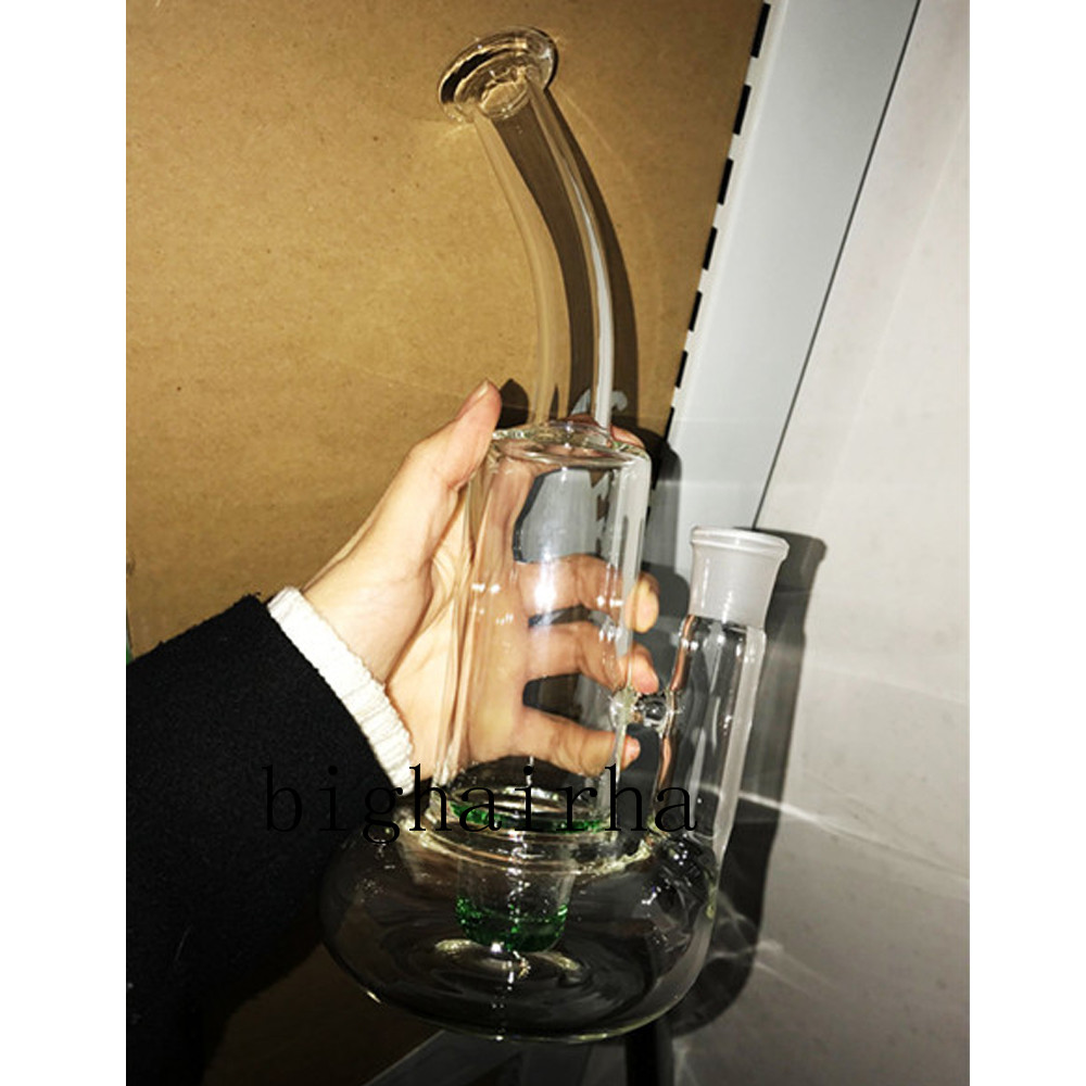 

Dab Oil Rig Thick Glass Bongs Water Pipes Inline Perc Fab Egg Oil Dab Rig Showerhead Perc Hookahs Pipes With 418mm Male Joint Quartz