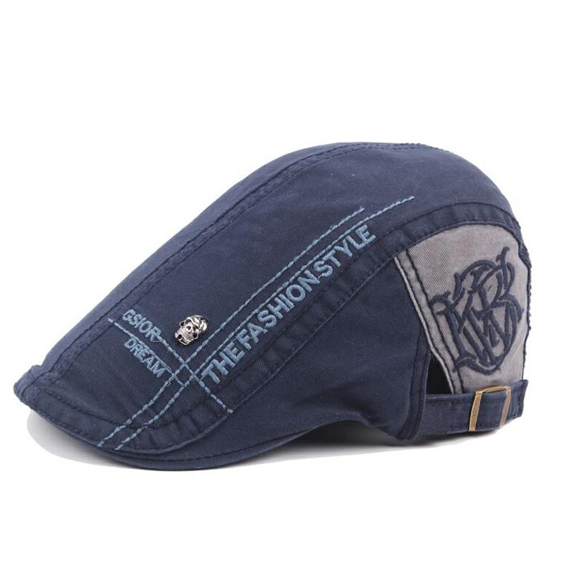 

Berets 1 Pcs 2021 Korean Cotton Hats For Women And Men Brand Spring Autumn Travel Advance Hat 4 Colors 8587, Black
