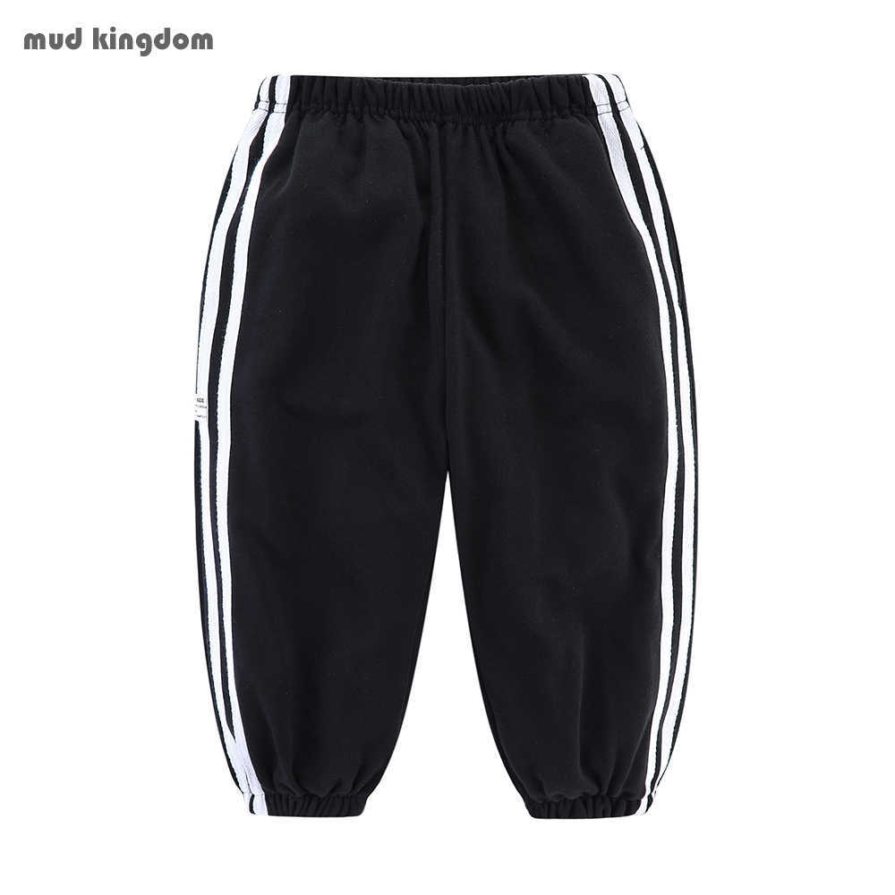 

Mudkingdom Boys Girls Track Stretch Jogger Pants Classic Stripe Sportswear Elastic Waist Trousers 210615, Purple