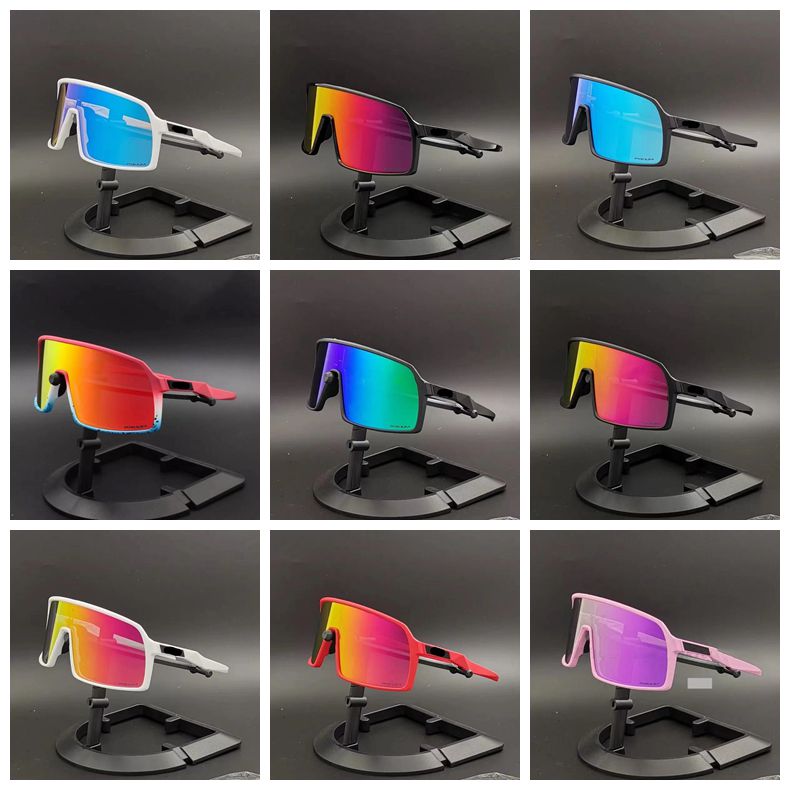 

17 Color OO9406 Sutro Cycling Eyewear Men Fashion Polarized TR90 Sunglasses Outdoor Sport Running Glasses 3 Pairs Lens With Package, White;black