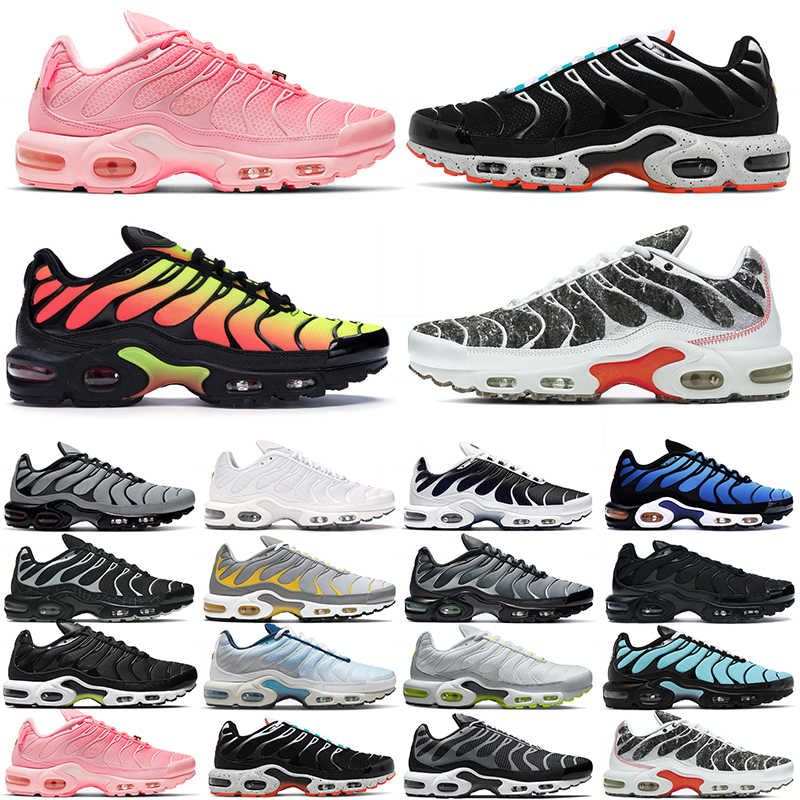 

tn plus men women running shoes triple Black Aquamarine white Atlanta Crater Psychic Blue Volt Hyper mens trainers outdoor sports sneakers fashion