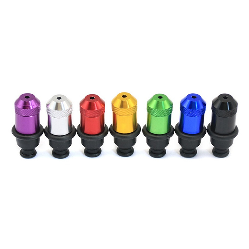 

Mini Metal Zeppelin Pipe Colorful 53mm Length Tobacco Drip Tips Smoking Nipple Pacifier Snuff Tube Hand Detachable Cigarette Pipes Wholesale Price