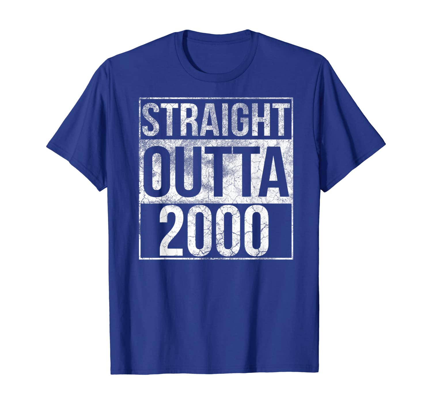 

Straight Outta 2000 Shirt 18th Birthday Shirt, White;black