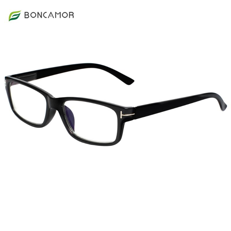 

Sunglasses Boncamor Reading Glasses Trendy Rectangle Frame Blue Light Blocking Computer Eyeglasses Readers Men And Women