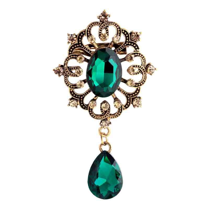 

Pins, Brooches 2021 Alloy Polished Rhinestone Jewelry Brooch, Silk Scarf Buckle, Crystal Flower Brooch With Diamonds