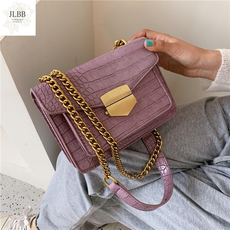 

Crocodile Pattern Crossbody Bags For Women 2021 Small Chain Handbag Small Bag PU Leather Hand Bag Ladies Designer Shoulder Bags, Black