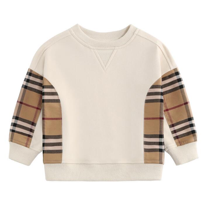 

Good Quality Boys Girls Sweaters Cotton Kids Long Sleeve Pullover Children Plaid Casual Sweatshirt Child Sweater 3-8 Years, As picture