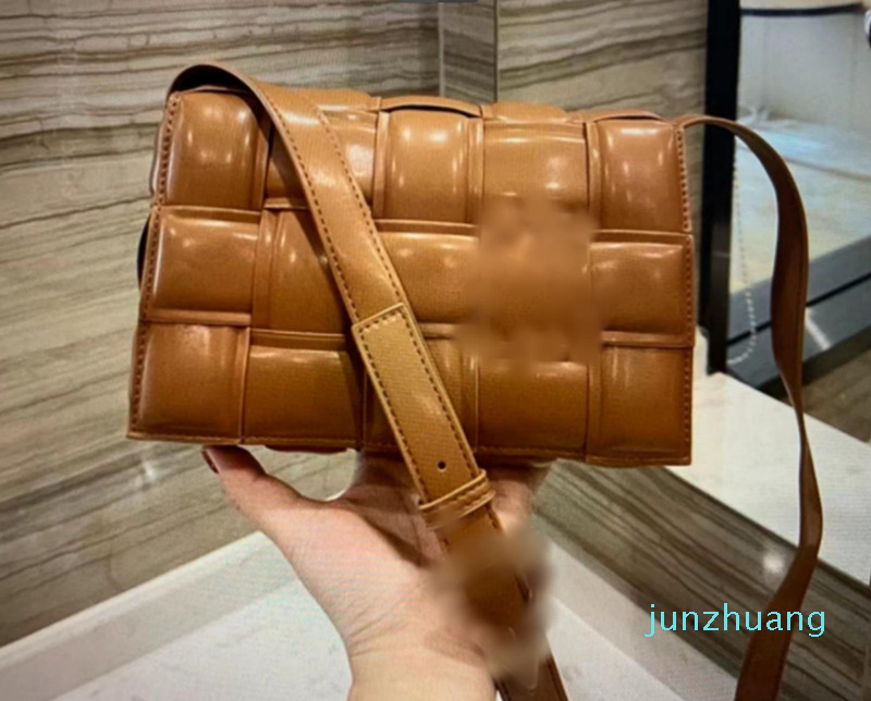 

Designer- Handbag Women's bag fashion weaving slanting single shoulder pure color simple pillow bags, Nude
