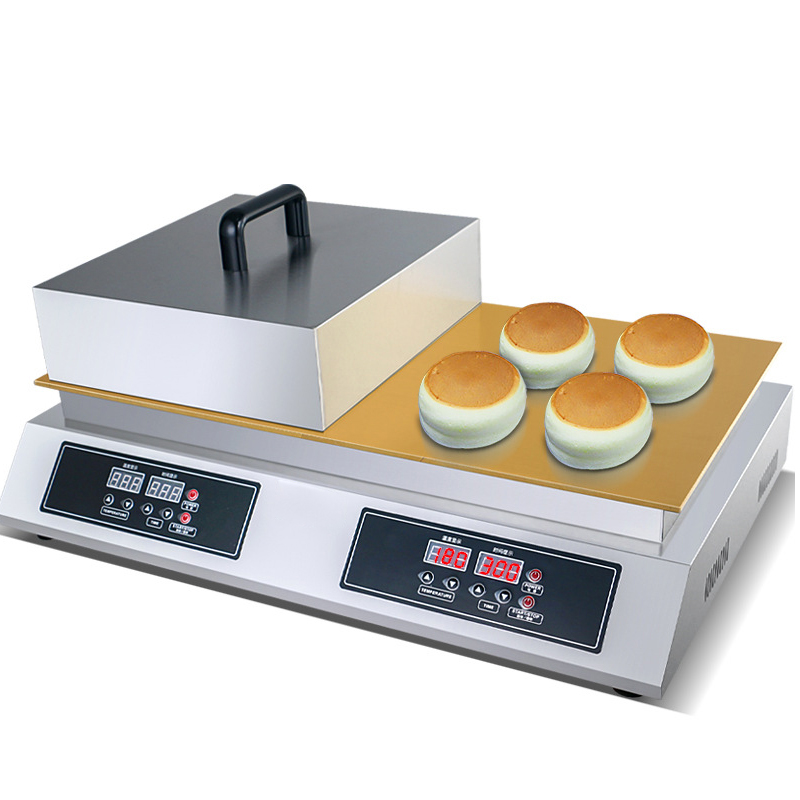

BEIJAMEI Electric Souffle Maker Machine Commercial Single Double Plate Fluffy Japanese Souffler Baking Pancakes Machines
