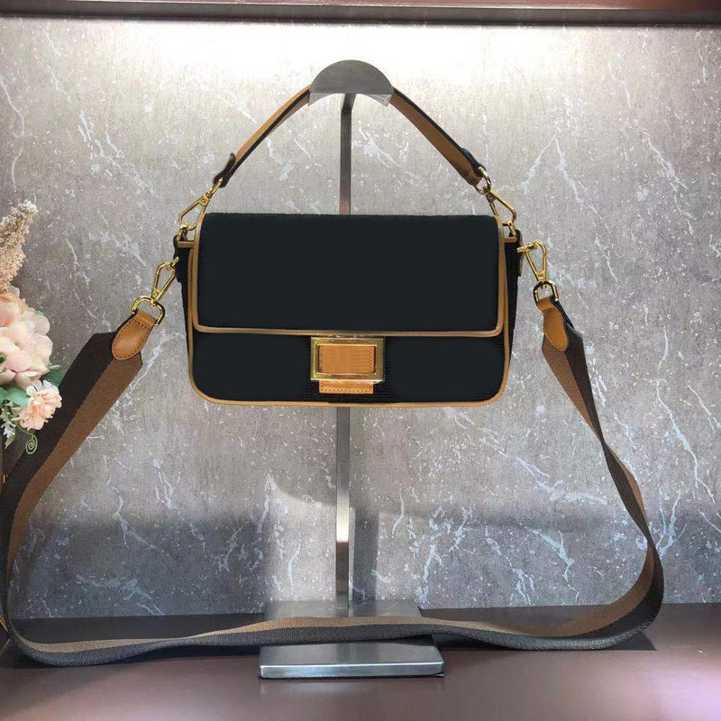 Factory Outlet Luxury Handbags and Storage Women Baguette Crossbody Bag FF Pattern Embroidery Shoulder Handbag Purse Front Flip Magneti-image-727052335