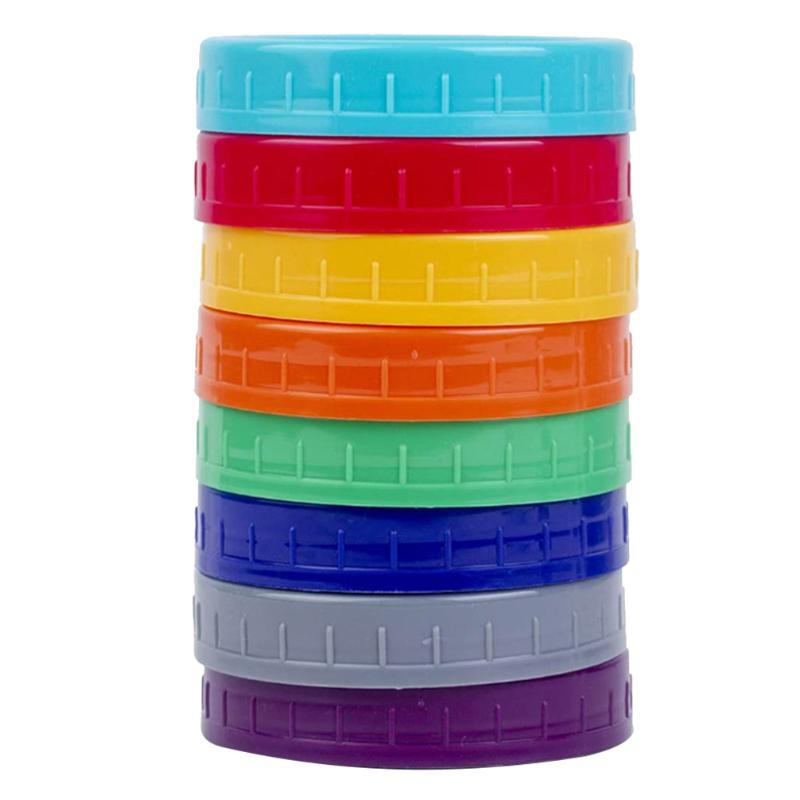 

Storage Bottles & Jars Mason Jar Glass With Colorful Plastic Caps For Sale In 10 Pcs Leak Proof Tea PP Replacement Parts