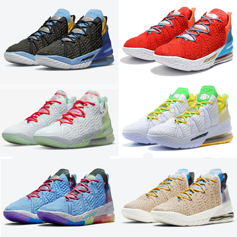 

Melon Tint By Night Black Gold White Lebroned 18 mens Outdoor shoes Bred University red Graffiti Print Empire Jade 18s men trainers sports sneakers 40-46, As shown 10