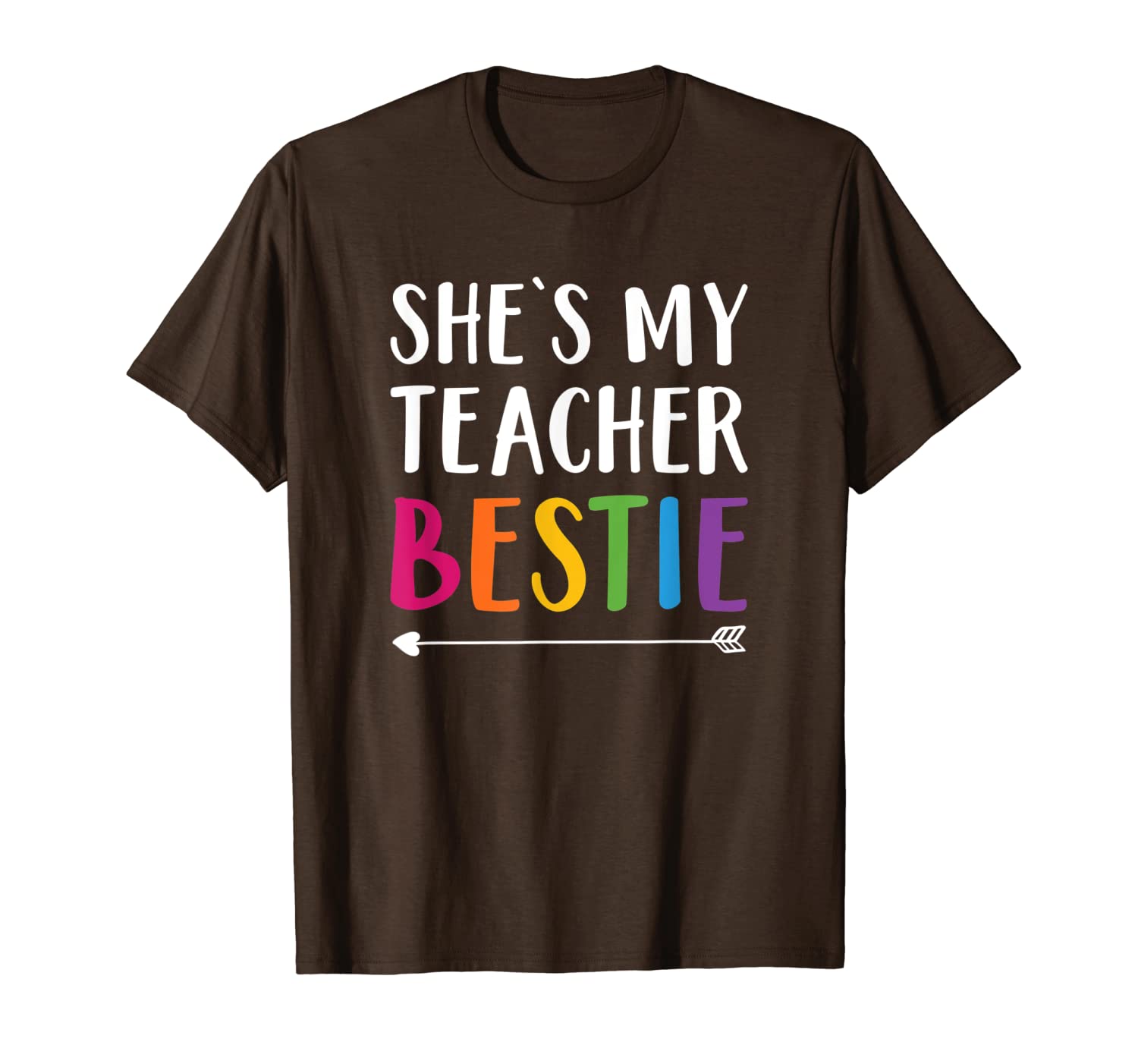 

gift for teacher friend she's my teacher e shirt 2, White;black