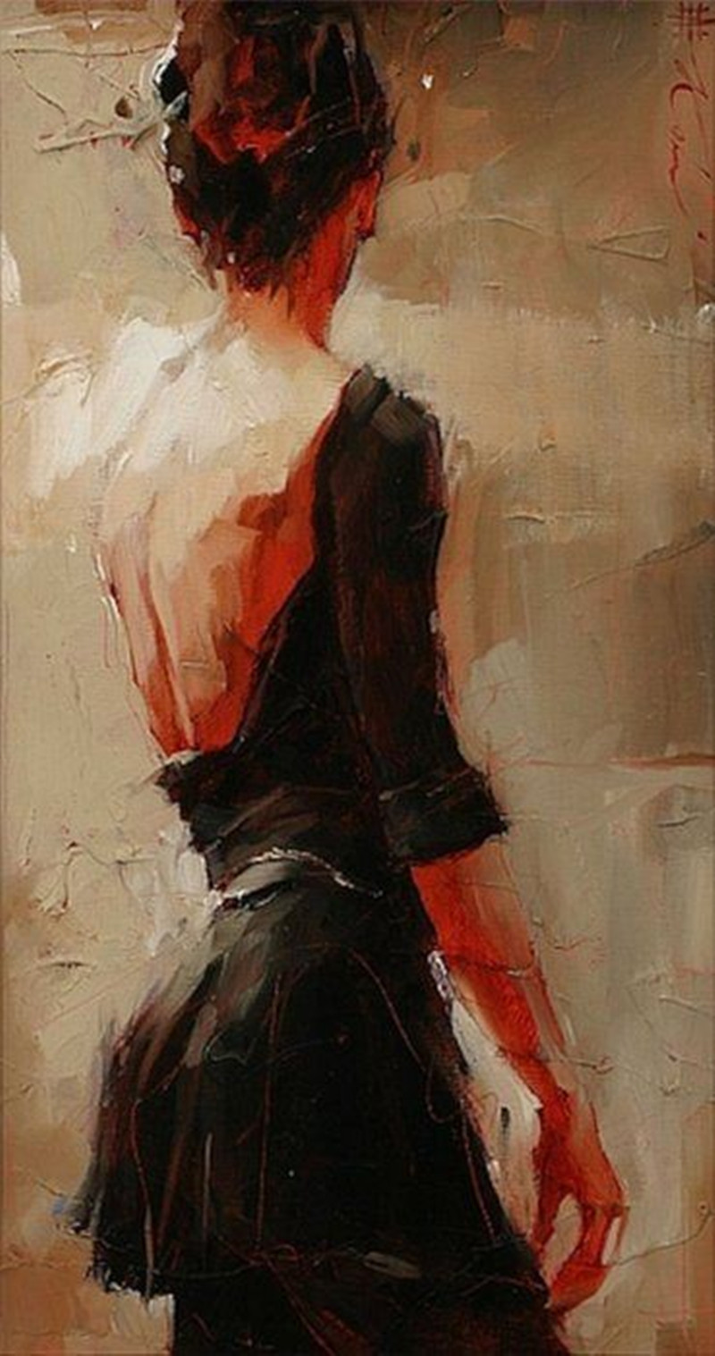 Beautiful Lady Portrait Art Oil Painting on Canvas Modern Wall Artwork Pictures for Living Room Home Decoration No Framed-image-740719545