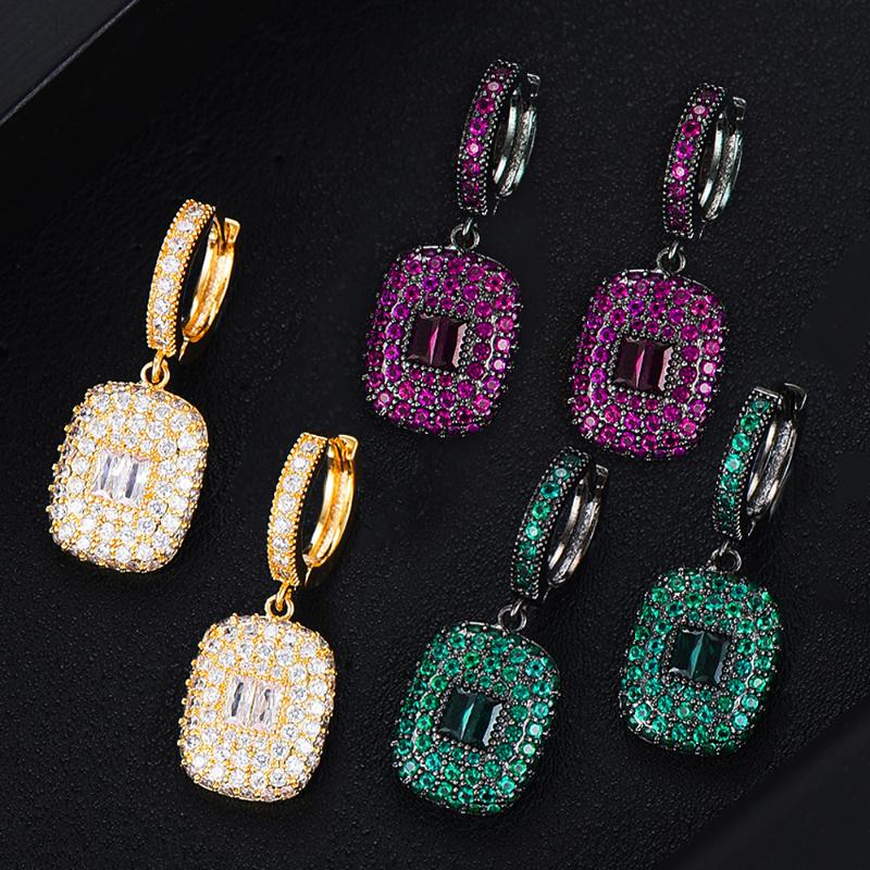 

Dangle & Chandelier GODKI Trendy Fashion Drop Earrings For Women Wedding Cubic Zirconia Dubai Bridal Costume Jewelry 2021 Summer Party