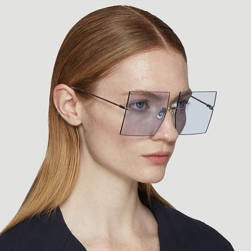 

Sunglasses Vintage Luxury Large Frame Women Fashion Glasses Design Shades Men Sun
