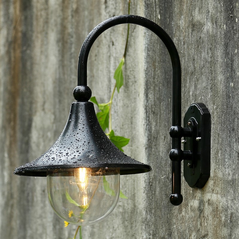 

2021 New Back Wall Outdoors Europa Villa Arandela E27 Proof Dwaterproof Water Exterior Door Light Black Bronze Vintage Balcony 00jo
