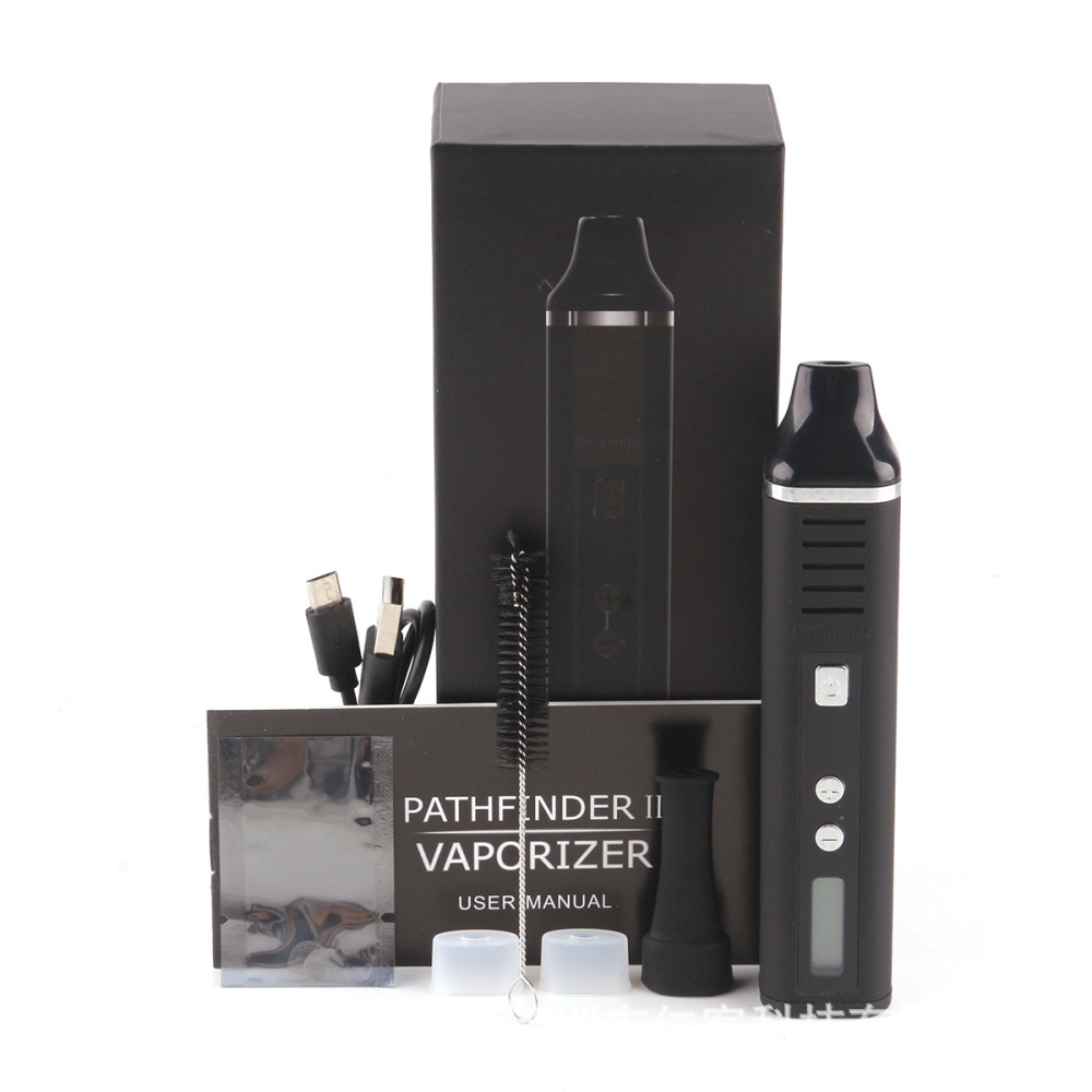 

Original Pathfinder 2 dry herb vaporizer pen herbal 200-428F hebe electronic cigarette Kit 2200mah vapor e cigar Dry Herb titan 2 Vaporizers
