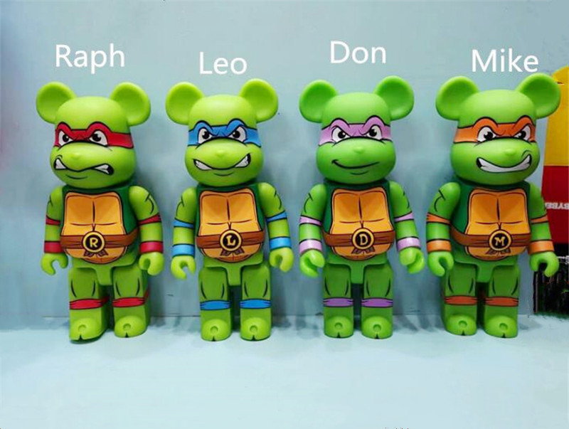 

HOT 400% 28CM Bearbrick The PVC Famous Movie Characters Fashion bear figures Toy For Collectors Be@rbrick Art Work model decoration toys gift