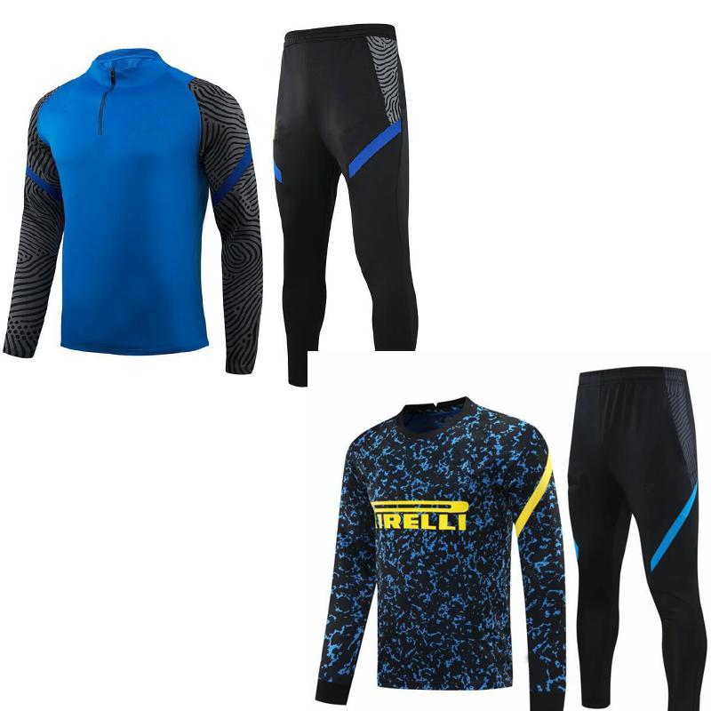 

2021 LAUTARO Tracksuit jacket Suit For Youth Kids Adult ICARDI nainggolan PERISIC Hoodie training set 20 21, Black