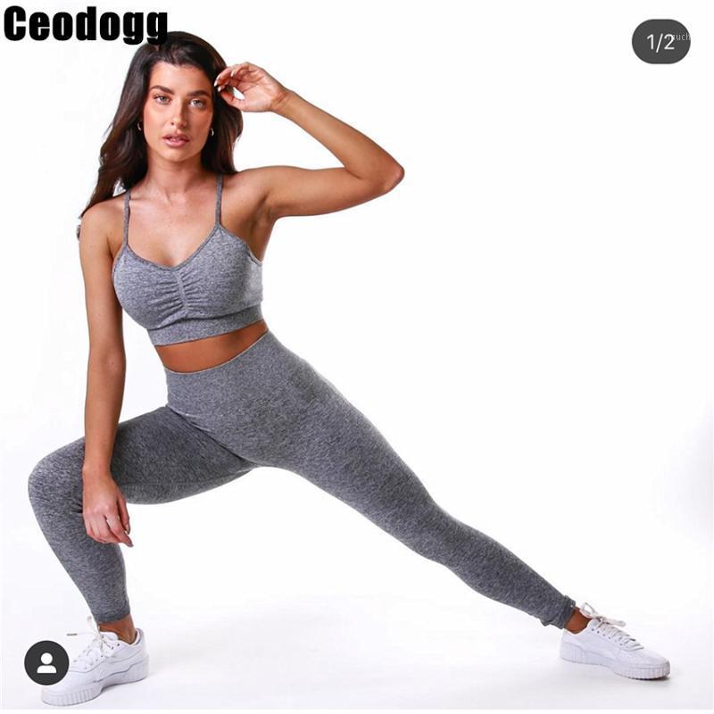 

Seamless Gym Set Women Fitness Yoga Sports Suits High Waist Leggings+Push Up Bra 2 Peice Sportswear Outfit, Cb347 wine