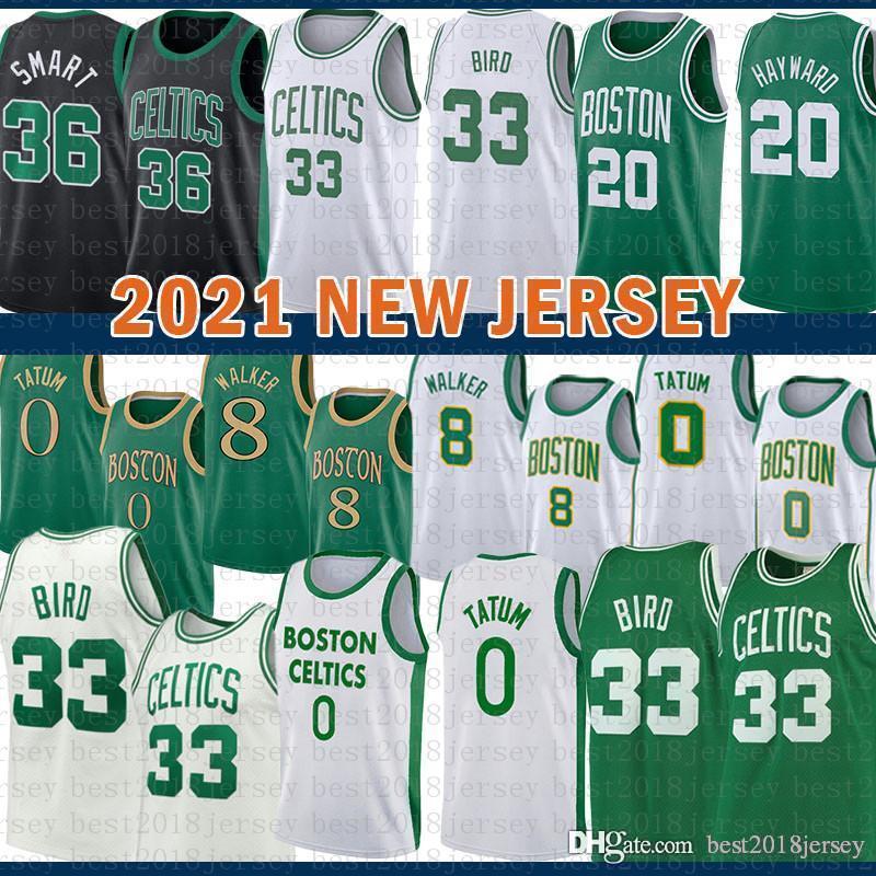 

2021 New Basketball Jersey Boston Celtics 33 Marcus 36 Smart Jayson 0 Tatum Kemba 8 Walker Marcus 36 Smart Gordon 20 Hayward Beige, Black;red