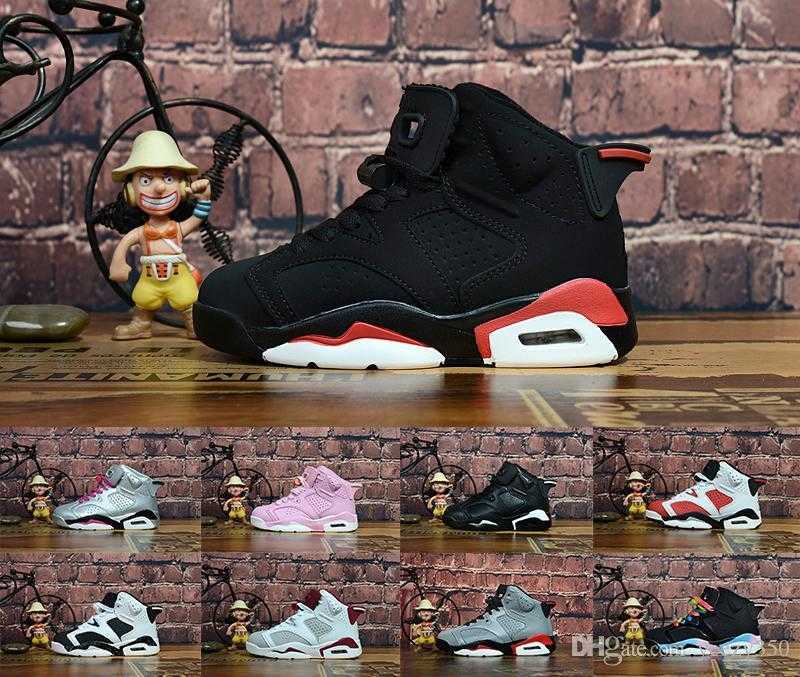 

Kids shoes 6 VI Sneaker infrared Black Cat Pink carmine oreo Basketball Shoes Children Boy Girls Shoes Toddlers Trainers Size 28-35, 10