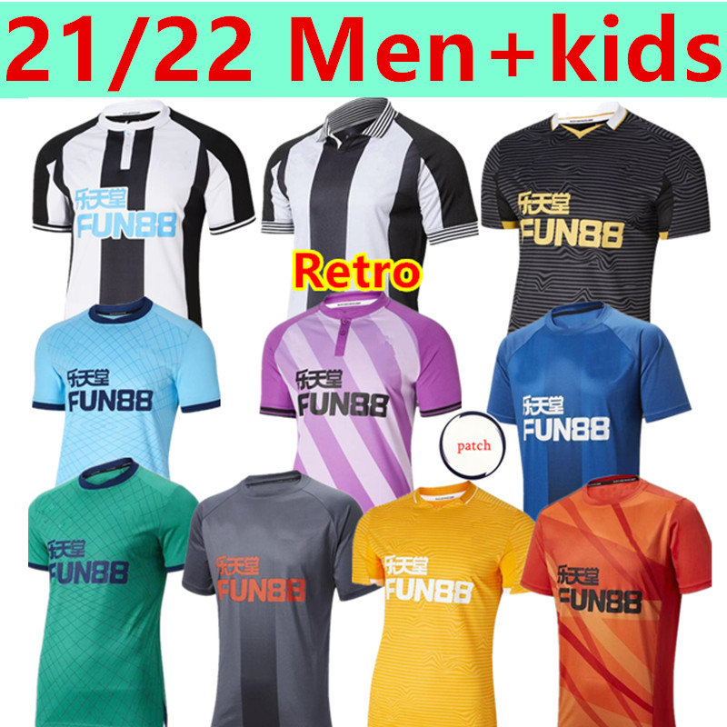 

Newcastl e RETRO Soccer Jerseys United 21 22 new castle SHELVEY WILSON away camisetas JOELINTON FRASER jersey Football Shirt special RITCHIE, Black;yellow