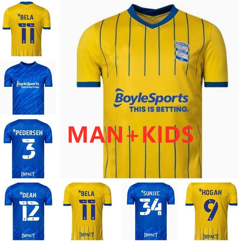 

20/21/22 Birmingham Soccer Jerseys Lukasz Jutkiewicz 2021 2022 Sam Gallagher jersey Men Kids Kits sock Full sets home away city football shirts, Red