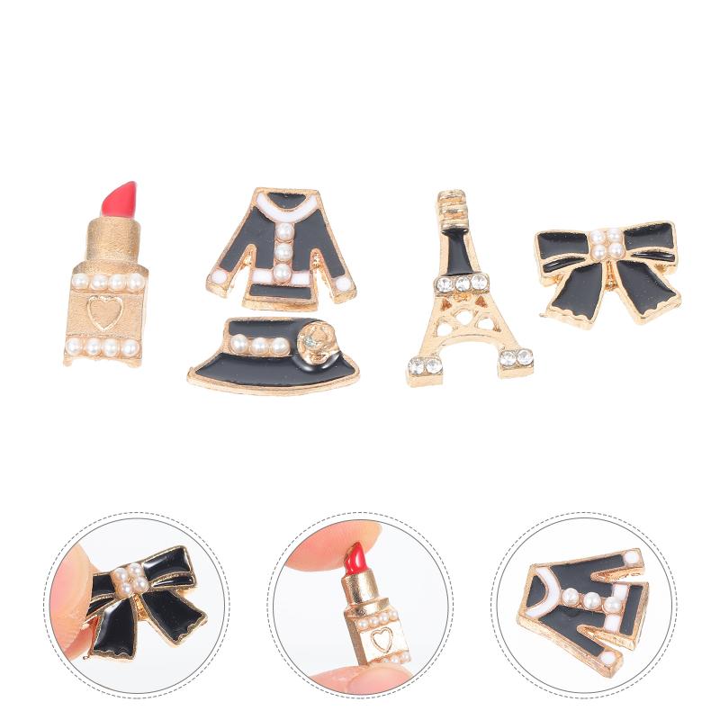 

Charms 50pcs Drop Oil Alloy Findings Bags Clothing Diy Jewelry Decorations For Friends, Bronze;silver