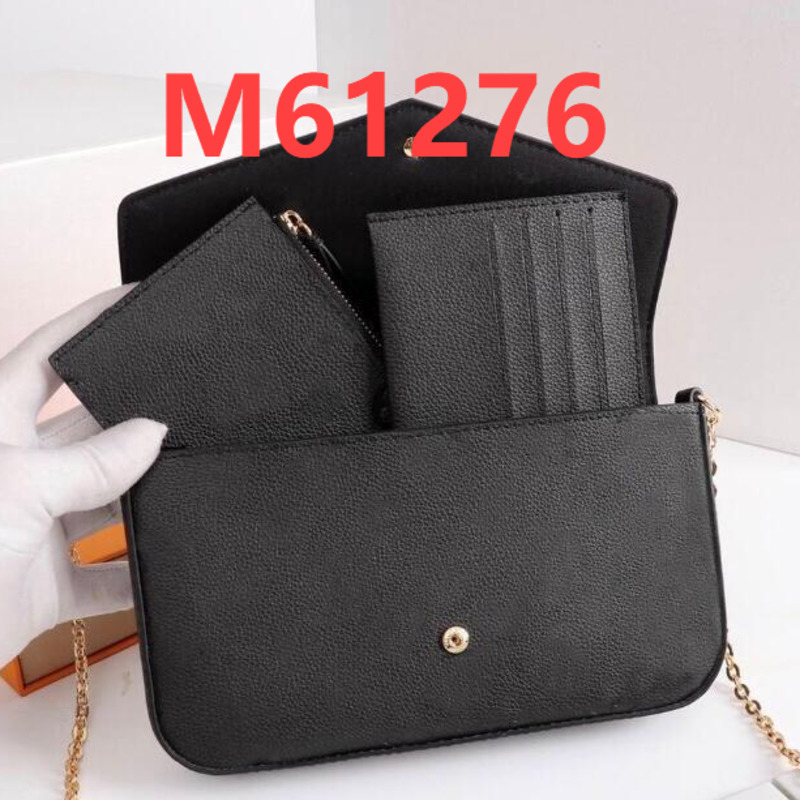 

womens luxurys designers fashion m61276 crossbody wallet backpack handbags purses card holder handbag shoulder tote bags mini bag wallet, Box need extra