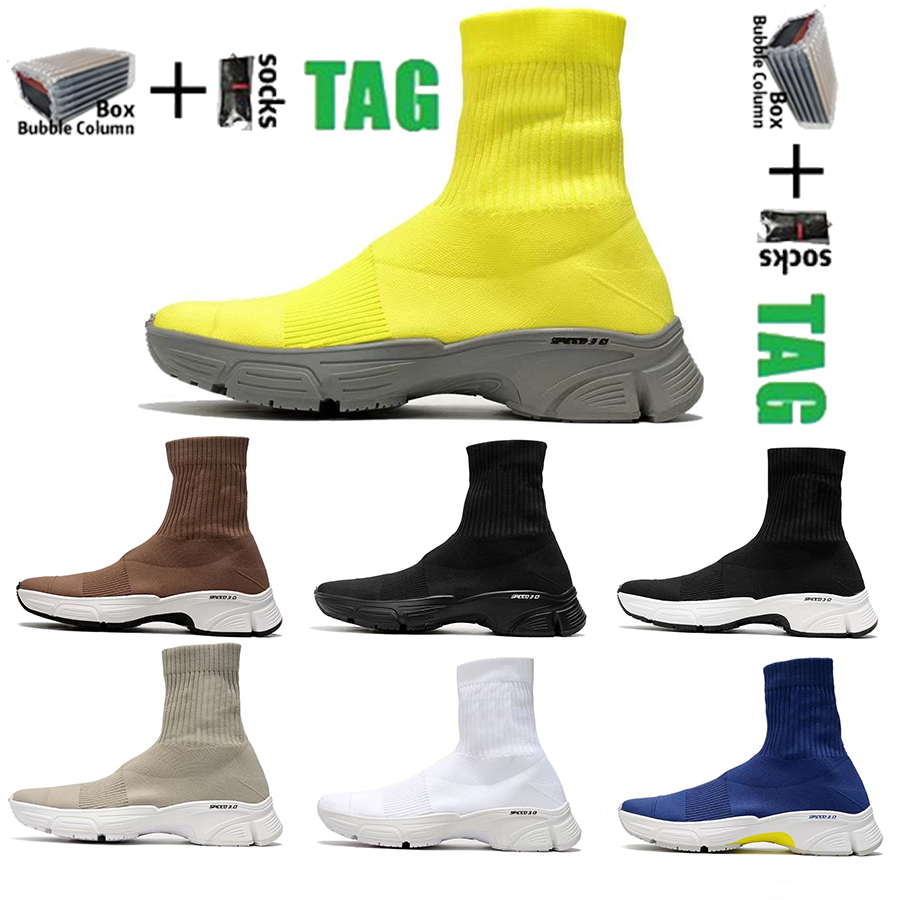 

man woman speed runner trainer Sock 2 Shoes Walking Hott Selling Original Paris Lady Black White Red Lace Socks Sports Sneakers Top Boots Sneaker Casual Shoes With box