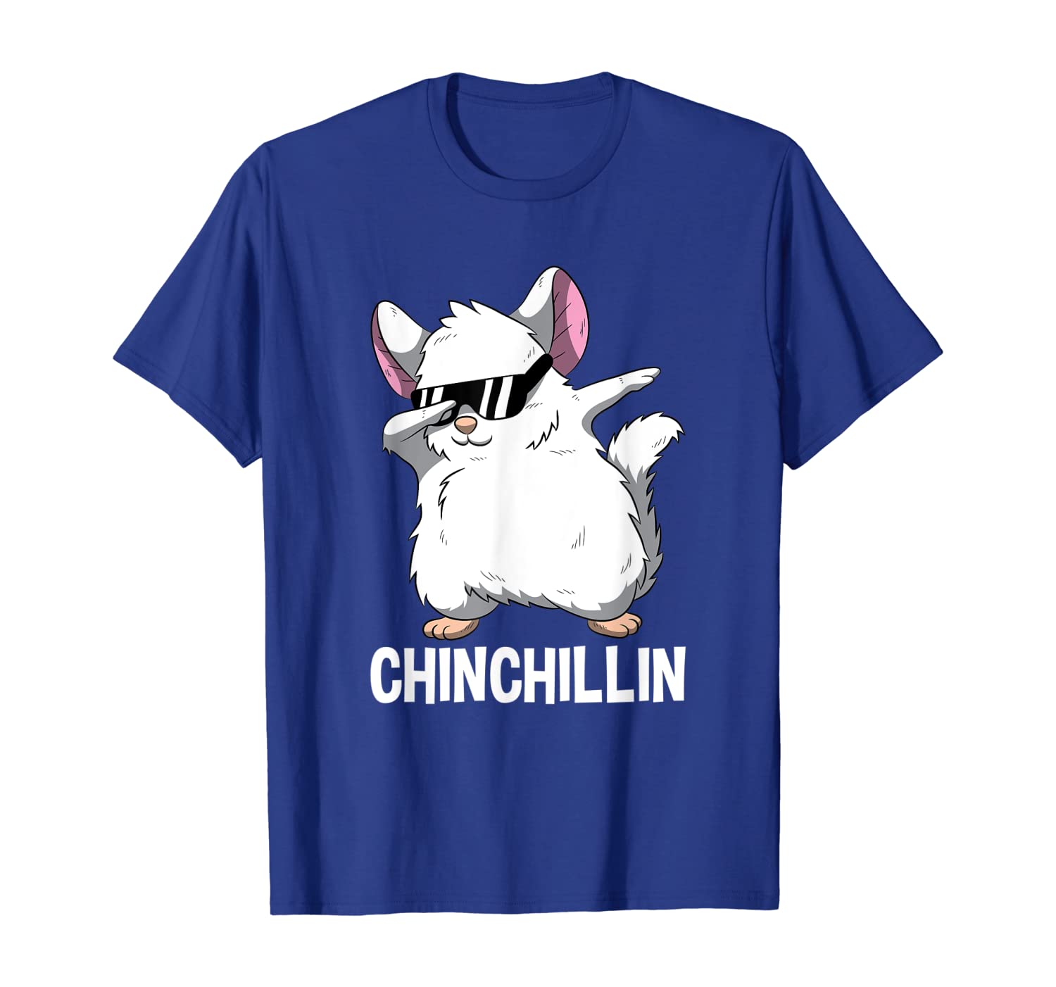 

Dabbing Chinchillin T Shirt Chinchilla Cute Pet, White;black