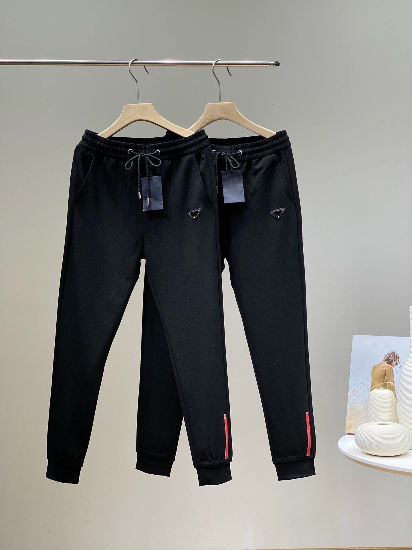 

2021 new mens pants casual fashion loose and comfortable fine workmanship good shape all-match pants can be worn in all seasons, Black