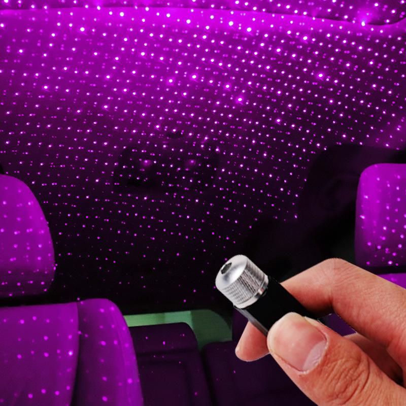 

Interior&External Lights Romantic LED Starry Sky Night Light 5V USB Powered Galaxy Star Projector Lamp For Car Roof Room Ceiling Decor Plug