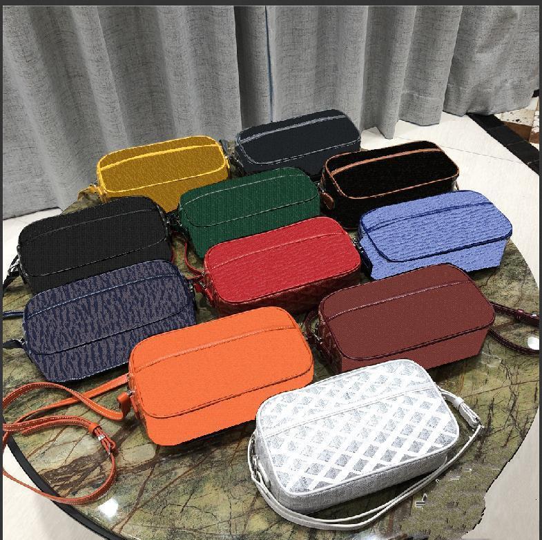 

bags GOYA camera bag net red same one shoulder Leather Messenger small square men's and women's general dog tooth, Box