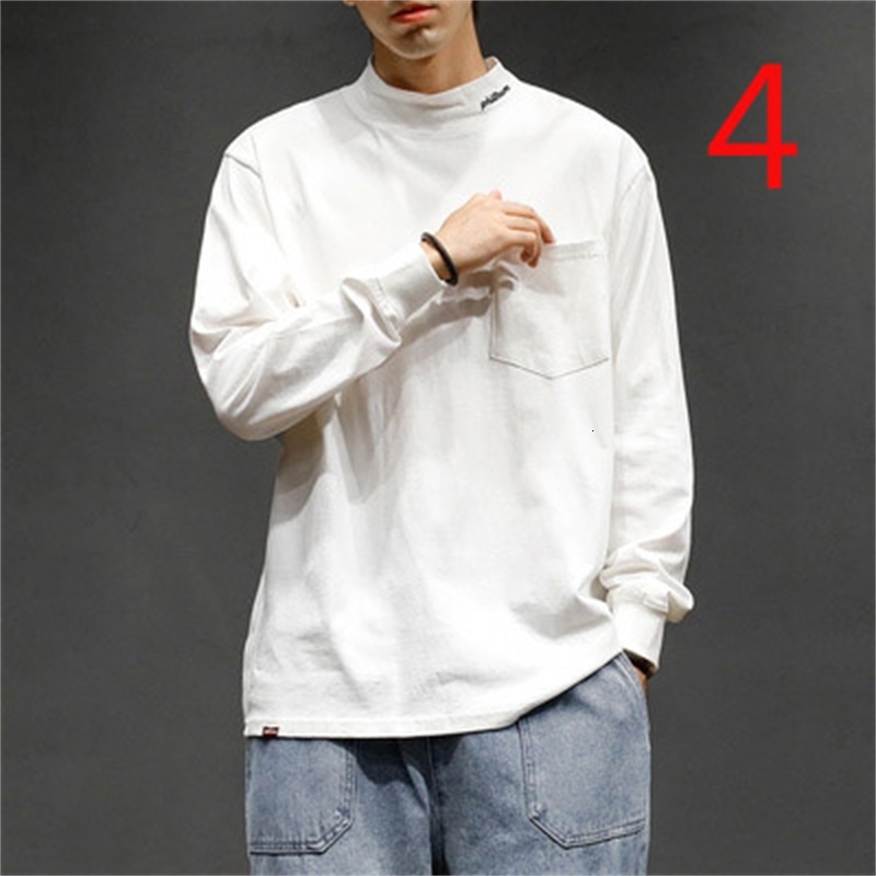 

2021 New Autumn Cotton Long-sleeved T-shirt Large Size Middle-aged Men's Clothing Plus Fertilizer to Increase 8f3c