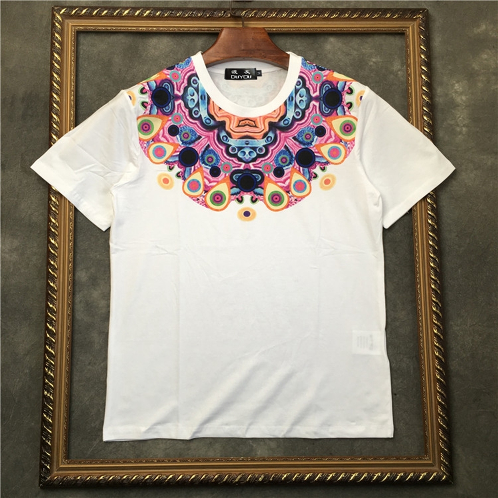 

2021 New Barrett Men's Short-sleeved T-shirt Abstract Bandana Print Women t Shirts|streetwear 2191001547 Xpmt, Black