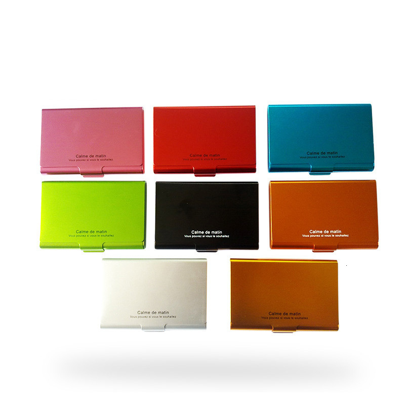 

files card holder aluminum business case metal color gift #n033