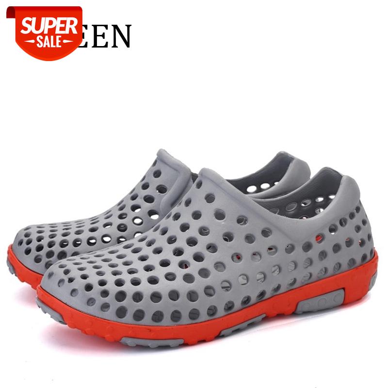 

YWEEN men's sandals summer breathable Men shoes brand fashion shoes for men #aU7D, Black