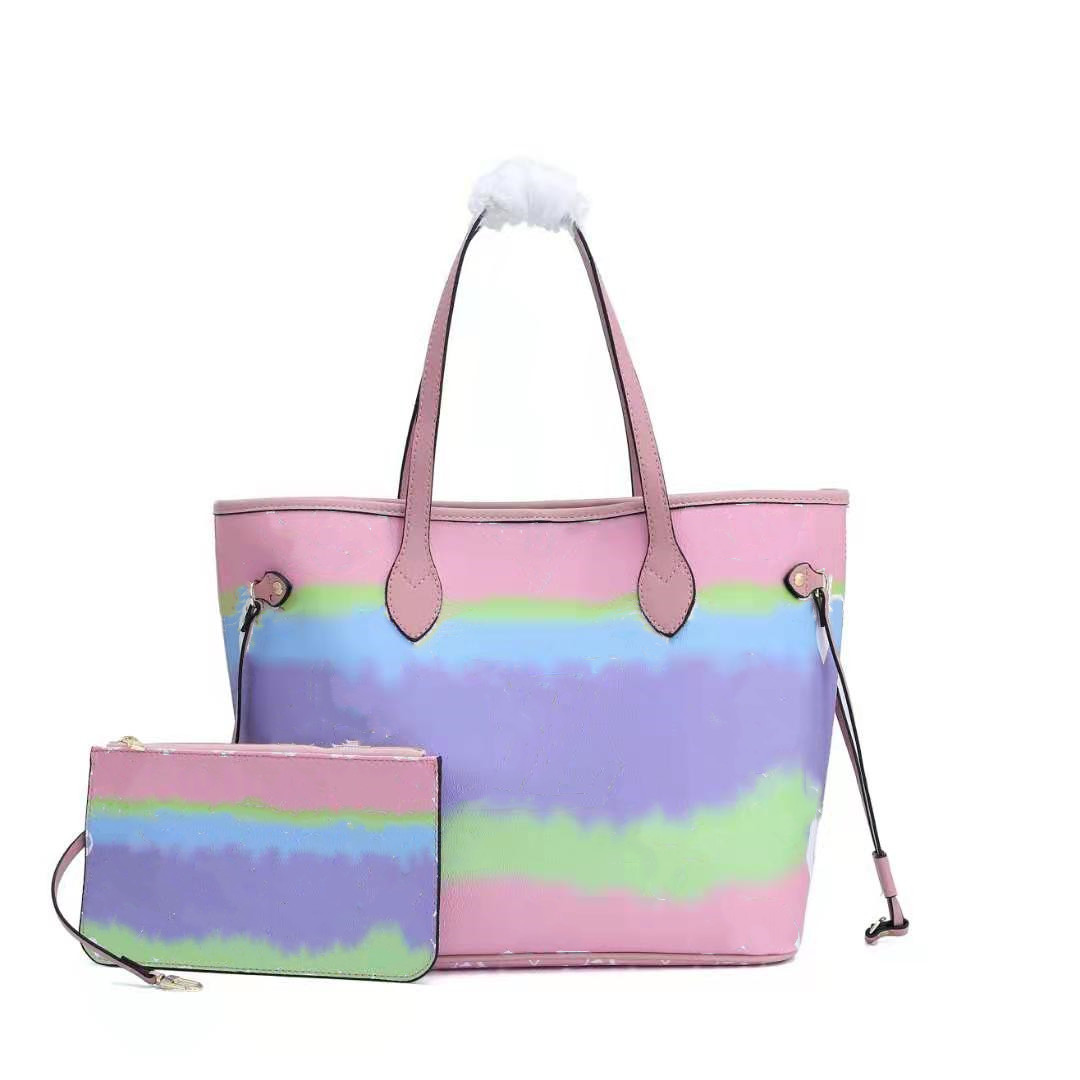 

Fashion Pastel Bag Designer Tie Dye Handle Bag with Shoulder Strap M40995 Luxury Designer handbag In Pastel Summer Escale Bags for Sale