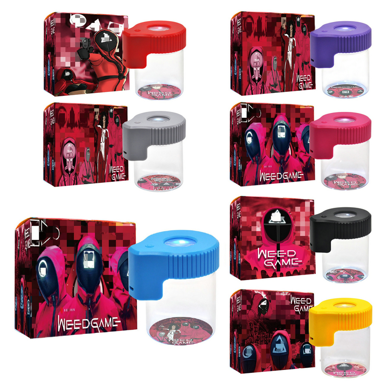 

Storage Bottles Glass luminous jar Game character series Storages bottle tanks multicolor