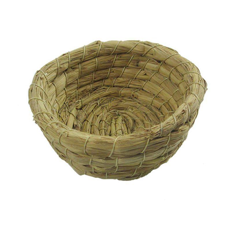 

Bird's Nest Of Straw Crafts Bird Artificial Weaving For The Parrot Macaw African Grays Cages