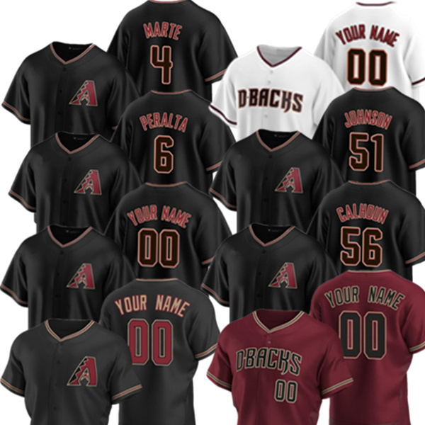 

2021 Arizona 4 Ketel Marte Jersey 51 Randy Johnson 8 Mike Leake 30 Hector Rondon 18 Carson Kelly 49 Alex Young Gonzalez Baseball Jerseys, Men's color 1