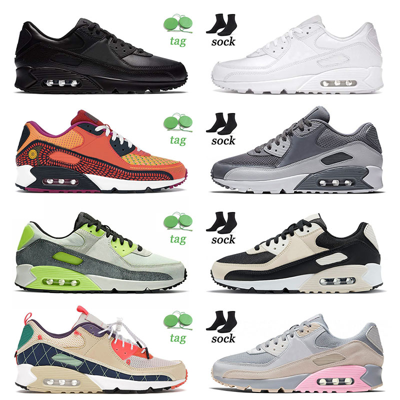 

Authentic 2021 Top Quality 90s Running Shoes Sports SIZE US 12 Triple Black ALL White Trail Team Gold Off Mens Women Sneakers Trainers