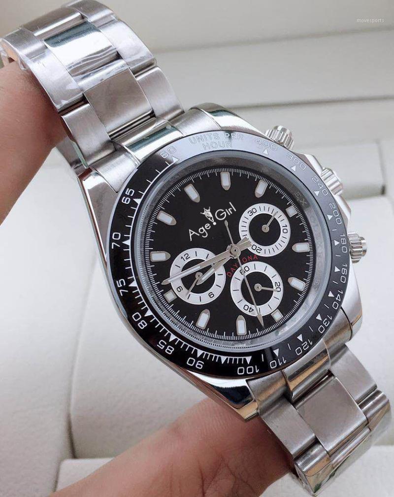 

Men Automatic Mechanical Watches Black Blue White Stainless Steel Sapphire Ceramic Bezel Sport Watch 40mm + Wristwatches
