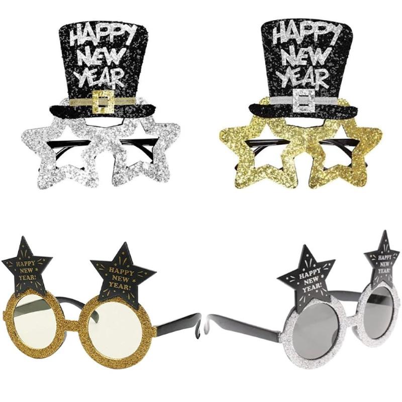 

Fashion Sunglasses Frames Cute Cool Glasses Frame Hat Gift Women Round Po Props Party Eyeglasses Happy Year Eyewear