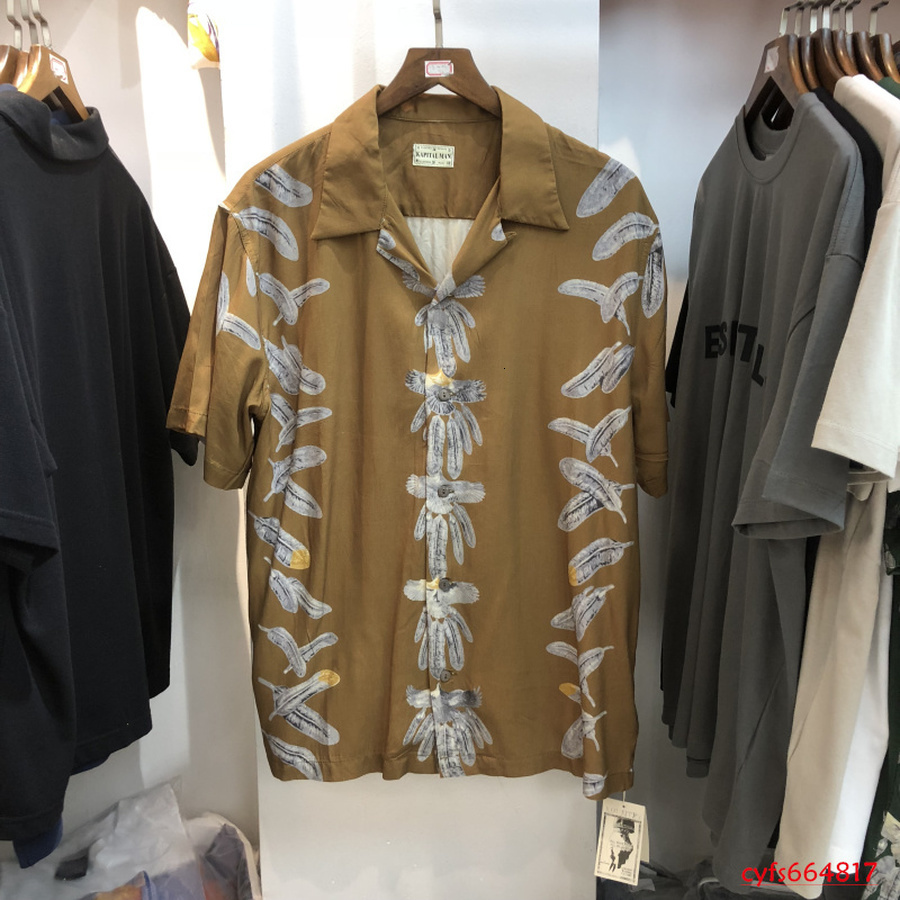 

2021 New High-quality Shirt Men Women Streetwear Hawaii Style Beach Tees Kapital Shirts Mens Clothing Iq1k